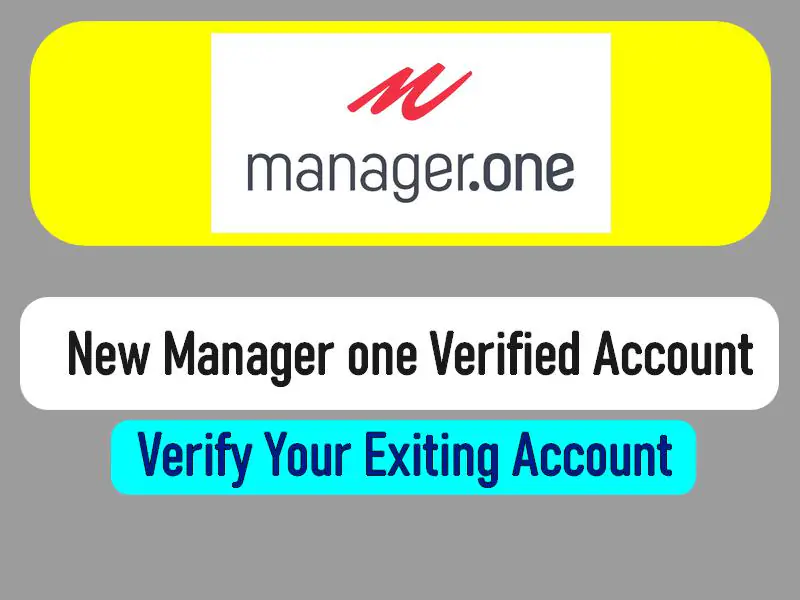 Manager.one Account / identity verification